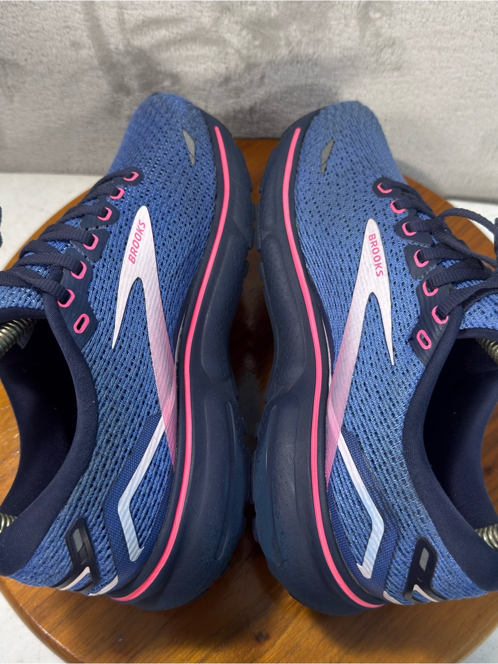 Brooks Ghost 15 Blue Pink Women's Running Shoes Sz 8.5 1203801B469 - Picture 5 of 7
